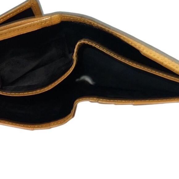 Yves Saint Laurent Yellow Leather Embossed Bifold Wallet - Picture 11 of 12